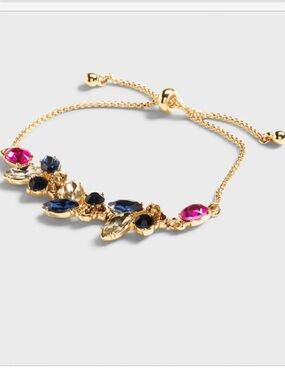 Banana Republic gemstone & gold tone bracelet